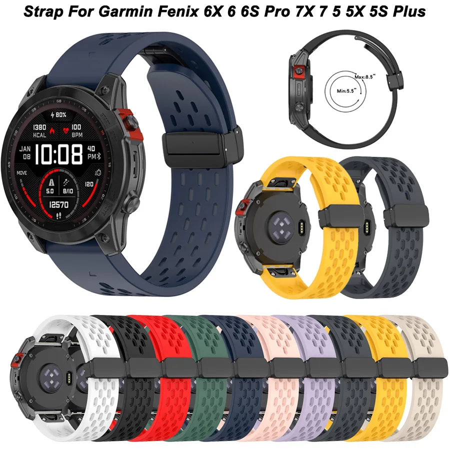 QuickFit Silicone Strap for Garmin Fenix & Forerunner