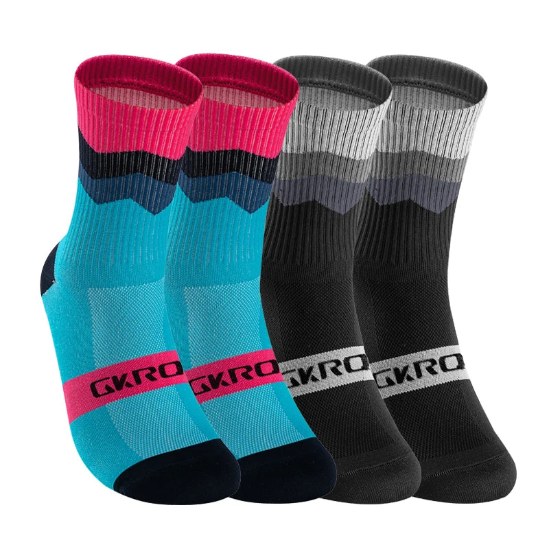 4 Pairs Bike Socks Men Nurse Compression Cycling For Women Mtb Guard Socks Stockings Sport Grip Barre Socks