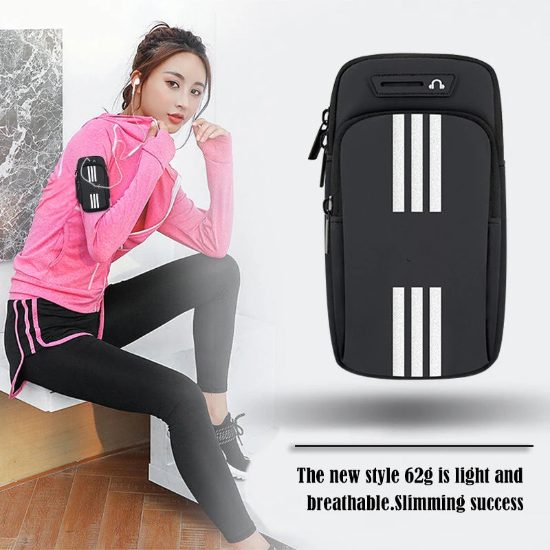 Sports Bag For Mobile Phone Armband For Jogging Cell Phone Accessories Woman mp3/mp4 Bags PU Hand Bag For Running Waterproof