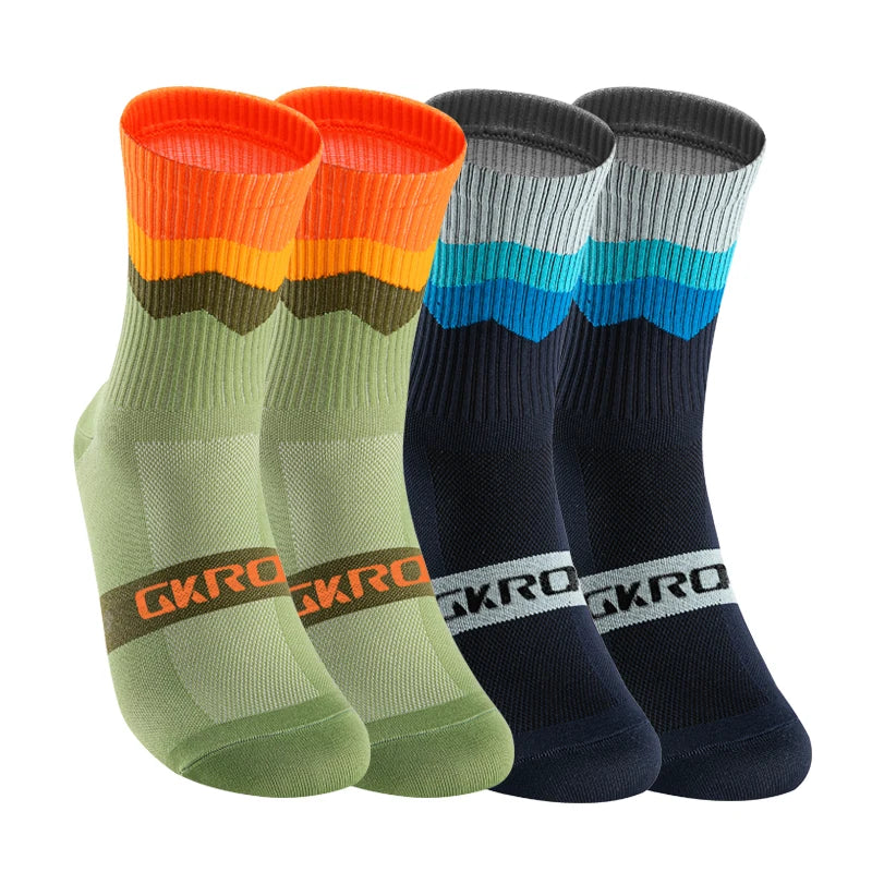 4 Pairs Bike Socks Men Nurse Compression Cycling For Women Mtb Guard Socks Stockings Sport Grip Barre Socks