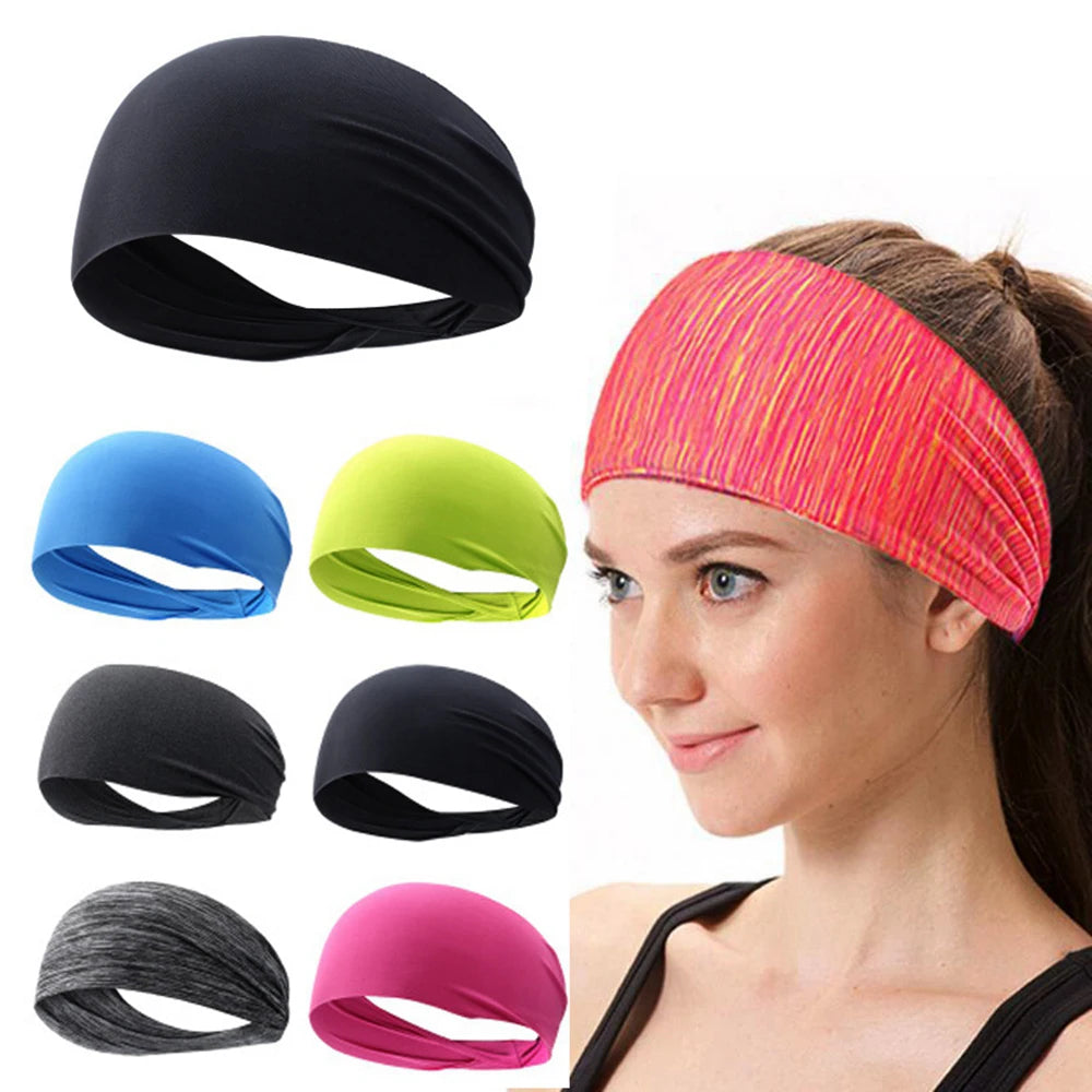 Elastic Yoga Headband Sport Sweatband Women Men Running Sport Hair Band Outdoor Gym Hair Band Sport Bandage Head Bands for Women