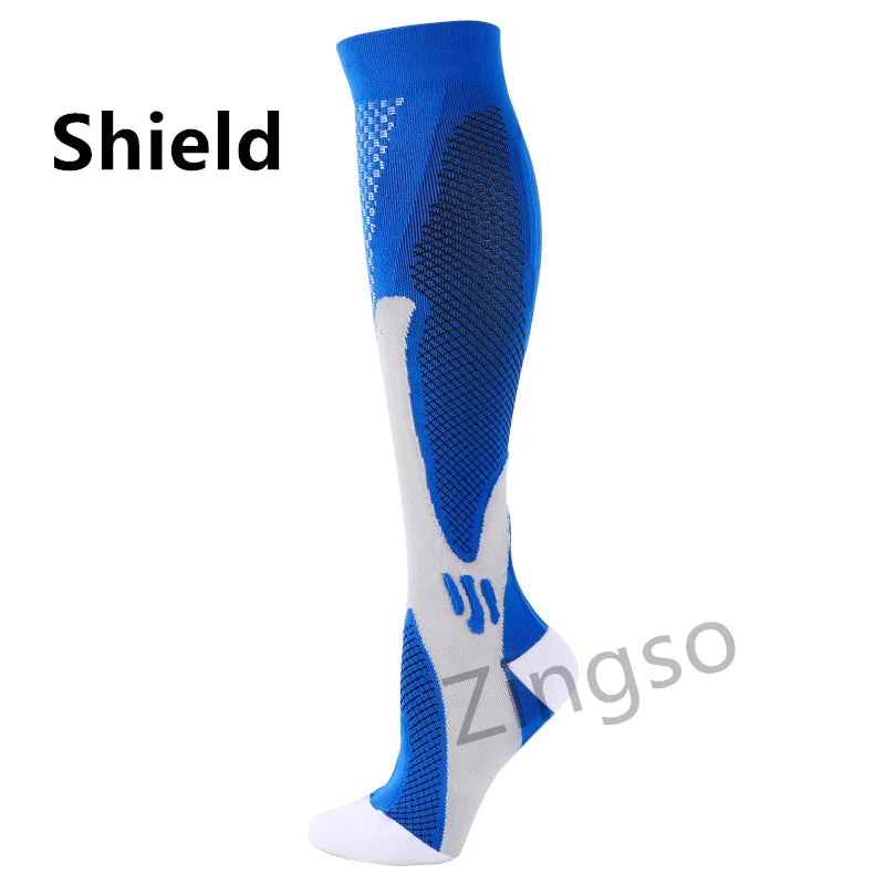 Running Compression Socks Stockings 20-30 mmhg Men Women Sports Socks for Nursing Rugby Marathon Cycling Football Varicose Veins