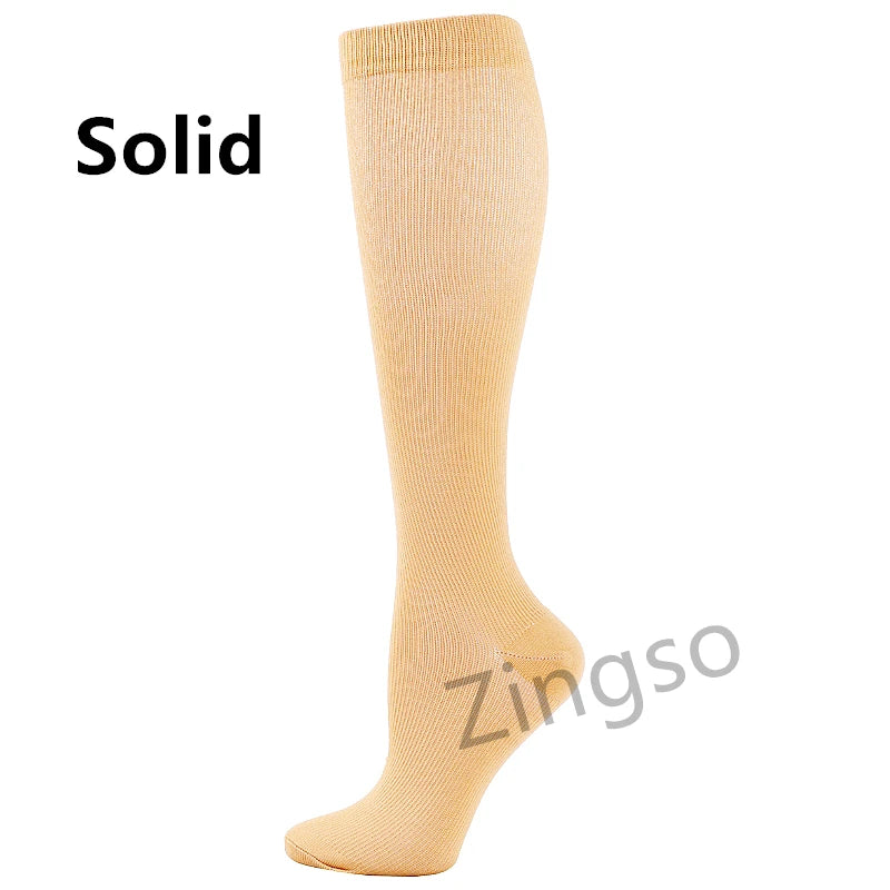 Running Compression Socks Stockings 20-30 mmhg Men Women Sports Socks for Nursing Rugby Marathon Cycling Football Varicose Veins