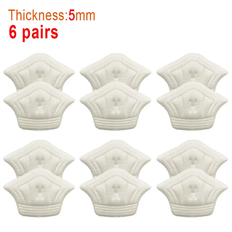 6pair/12pcs Insoles Heel Pads Lightweight For Sport Shoes Adjustable SizeBack Sticker Antiwear Feet Pad Cushion Insole Heel