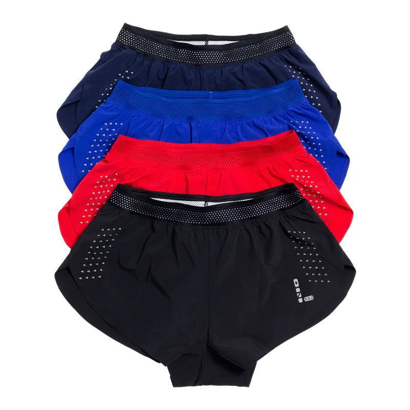 Sport Shorts Man Marathon Shorts with Inner PocketLong Distance Running Sport Pants Track Field Tights