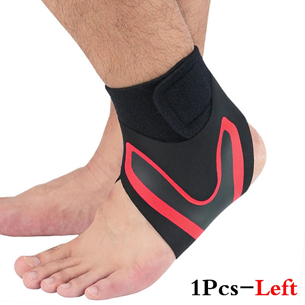 1Pcs Adjustable Compression Ankle Sleeve Elastic Ankle Brace Guard Foot Anti-Sprain Support Heel Protective Strap