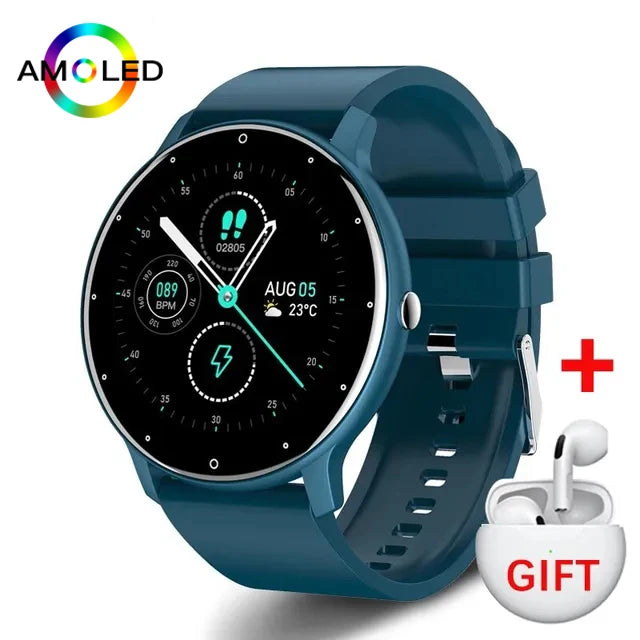 2024 New Men Smart Watch Real-time Activity Tracker Heart Rate Monitoring Sports Women Smartwatch Men Watches For Android IOS