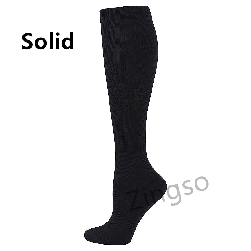 Running Compression Socks Stockings 20-30 mmhg Men Women Sports Socks for Nursing Rugby Marathon Cycling Football Varicose Veins