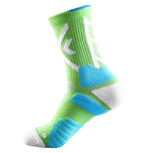 Elite Sport Cycling Basketball Socks Compression Running Man Black Trend Breathable Long Hiking Damping Athletic Professional