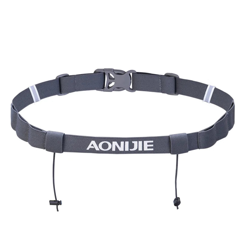 AONIJIE Unisex E4076 Running Race Number Belt Waist Pack Bib Holder For Triathlon Marathon Cycling Motor with 6 Gel Loops