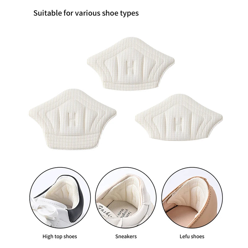 6pair/12pcs Insoles Heel Pads Lightweight For Sport Shoes Adjustable SizeBack Sticker Antiwear Feet Pad Cushion Insole Heel