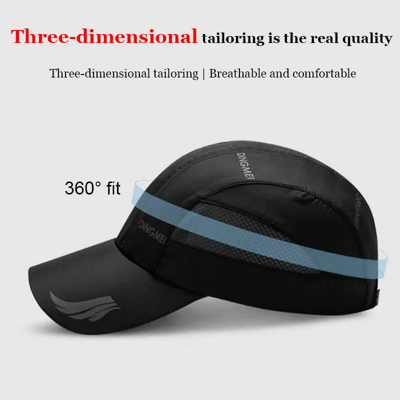 2024 Summer Brand For Men Sports Running Sweat Baseball Cap Male Canada Golf Quick Dry Women Kpop Solid Snapback Bone Mesh Hat