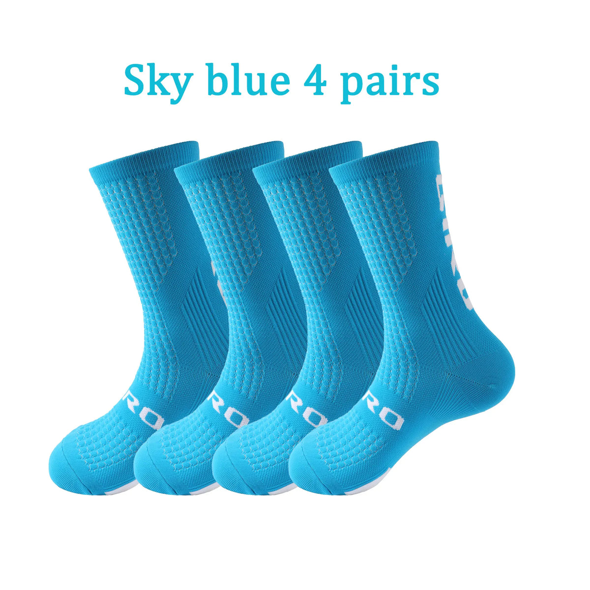 Cycling Socks Men 4 Pairs/set Biking Socks Women Sport Sweat Absorbing Breathable Football Soccer Compression Socks Wholesale