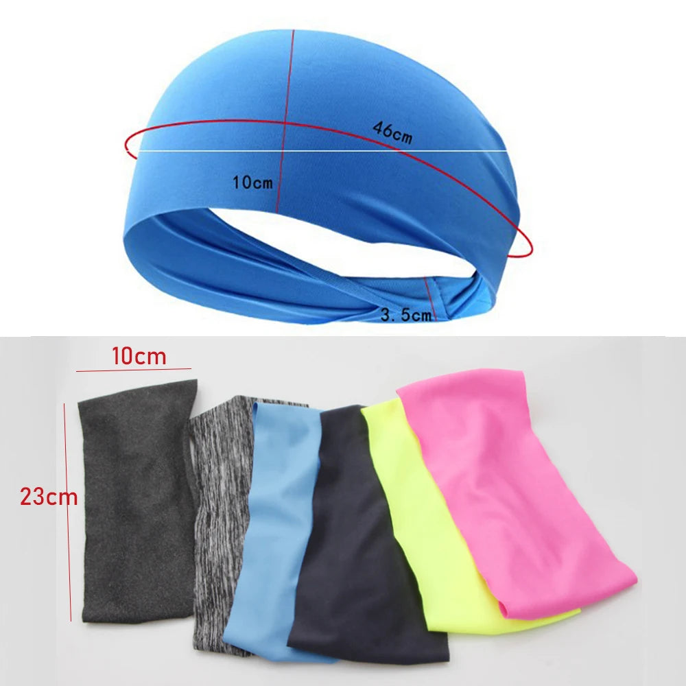 Elastic Yoga Headband Sport Sweatband Women Men Running Sport Hair Band Outdoor Gym Hair Band Sport Bandage Head Bands for Women