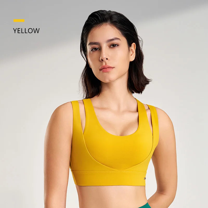 Sports Tops Women's Gym Sexy Underwear Sports Bra Tank Top Gathering Shockproof Women's Sports Underwear High Elasticity