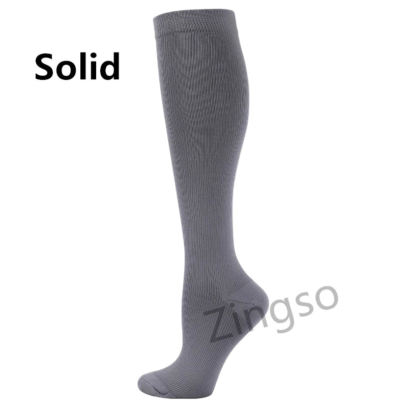 Running Compression Socks Stockings 20-30 mmhg Men Women Sports Socks for Nursing Rugby Marathon Cycling Football Varicose Veins