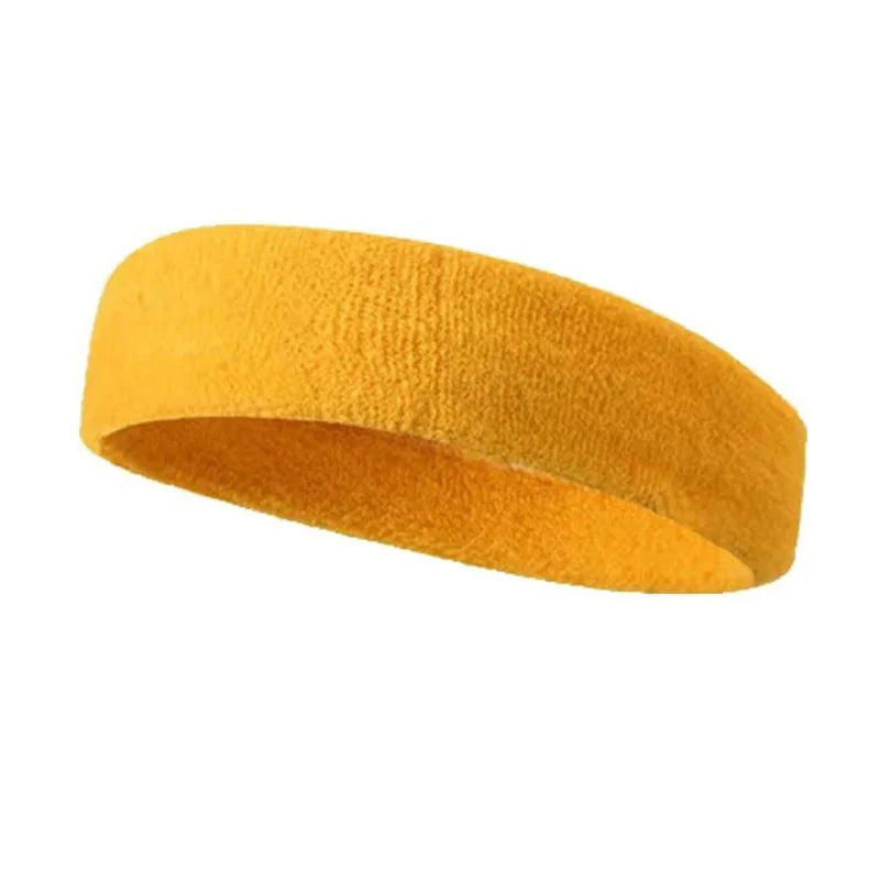 Cotton Athletic Headband Elastic Sweatband Protection Basketball Sport Adults Kids Gym Fitness Volleyball TennisS weat Hair Band