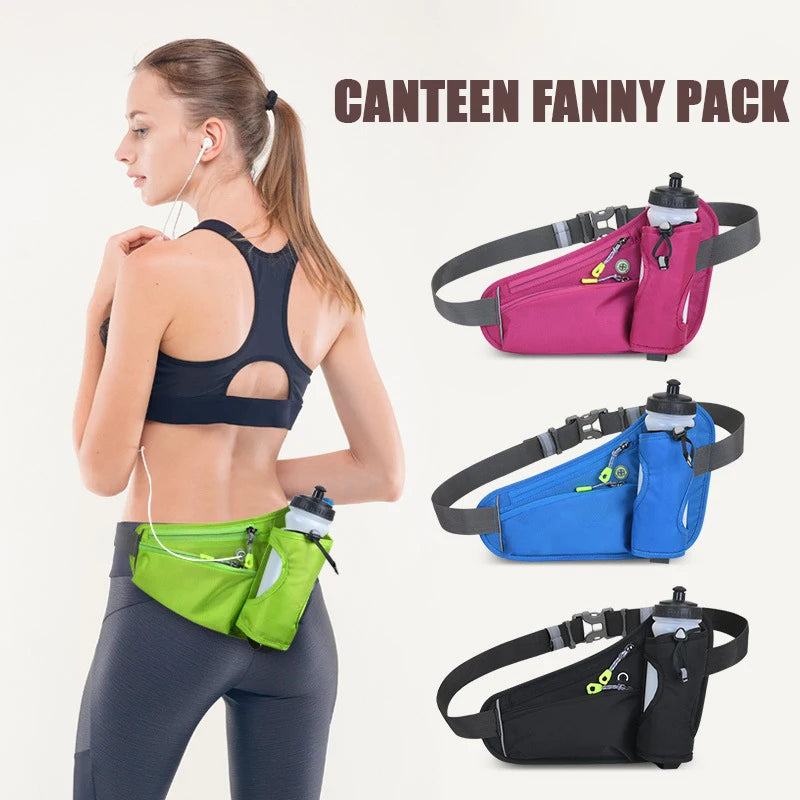 Running Waist Bags for Long-distance Runners Hikers Water Bottle Outdoor Sports Fitness Cycling BeltPhone Pouch