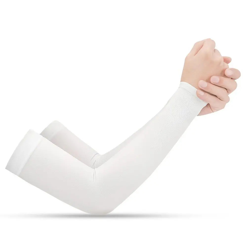 Summer Cycling Sleeve Cooling Ice Silk Arm Cover Anti-UV Arm Sleeves Running Sport Sun Protection Woman Men Fingerless Gloves