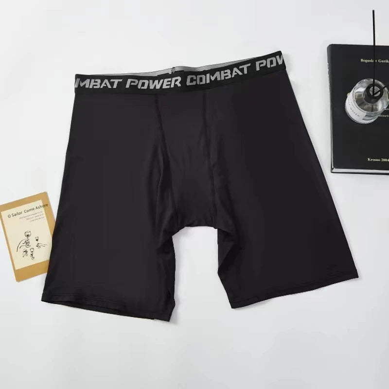 Men Boxers Sports Underwear Underpants Gym Shorts Quick-Drying Sweatpants Moisture Absorption Breathable Fitness