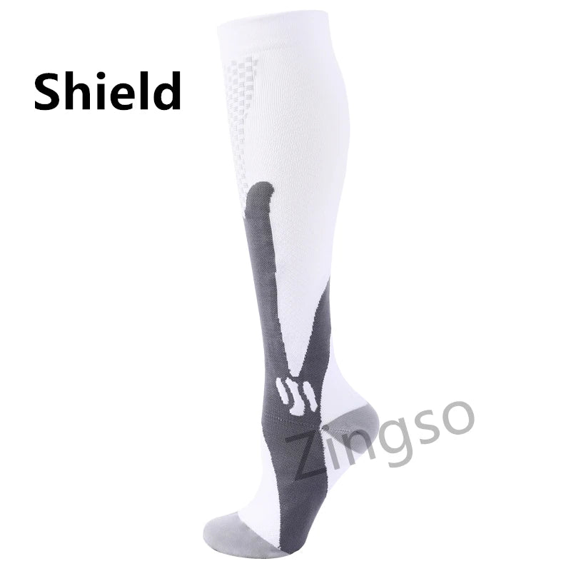 Running Compression Socks Stockings 20-30 mmhg Men Women Sports Socks for Nursing Rugby Marathon Cycling Football Varicose Veins