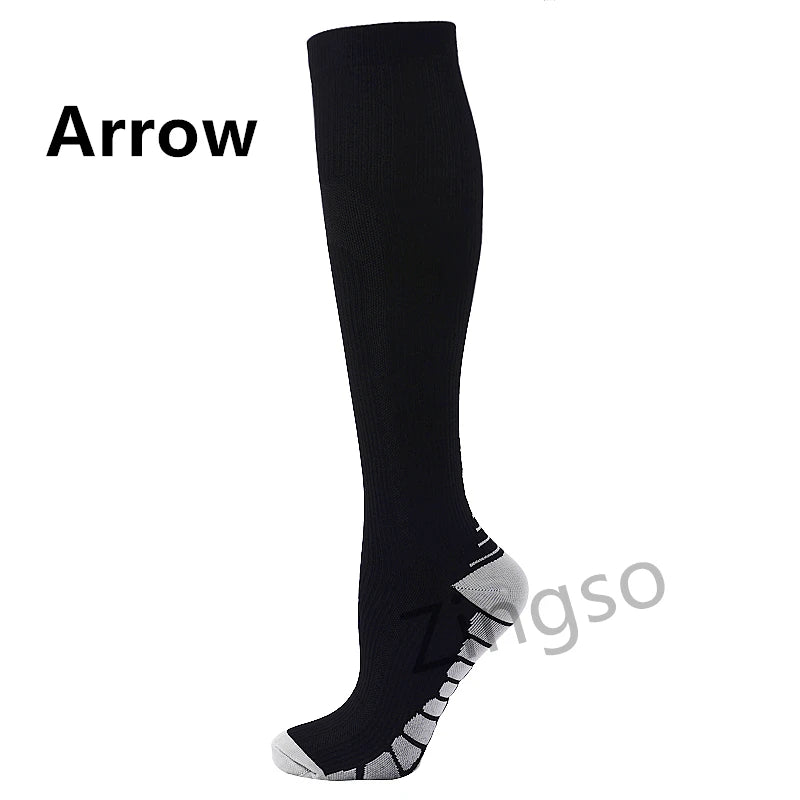 Running Compression Socks Stockings 20-30 mmhg Men Women Sports Socks for Nursing Rugby Marathon Cycling Football Varicose Veins