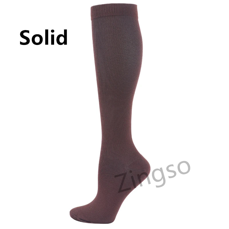 Running Compression Socks Stockings 20-30 mmhg Men Women Sports Socks for Nursing Rugby Marathon Cycling Football Varicose Veins