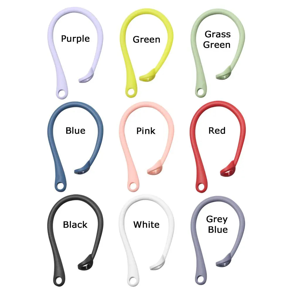 1Pair Anti-lost Ear Hook For Apple AirPods 1 2 3 Pro Eartips Secure Fit Hooks Silicone Wireless Earphone Protective Accessories