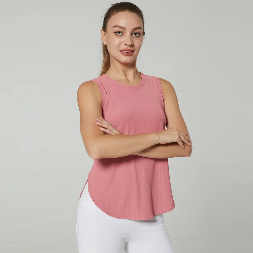 GUTA S-XL Yoga Shirt Women Gym Shirt Quick Dry Sports ShirtsBack Gym Top Women's Fitness Shirt Sleeveless Sports Top Yoga Vest