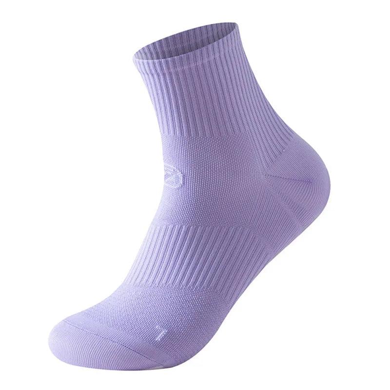 Performance Marathon Running Compression Socks Men Women Sports Quick Dry Exercise Fitness Training Thin Quarter Socks