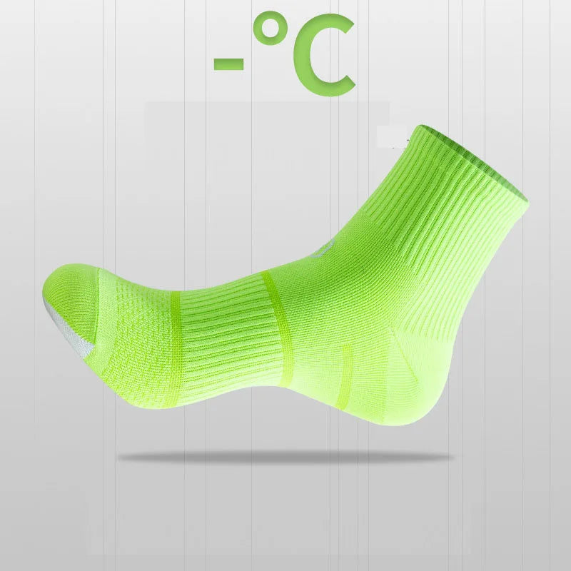 Performance Marathon Running Compression Socks Men Women Sports Quick Dry Exercise Fitness Training Thin Quarter Socks