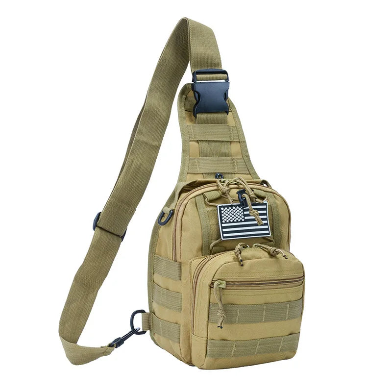 Tactical Backpack Military Shoulder Chest Bag Camouflage Rucksack Outdoor Hiking Camping Travel Sports Waterproof Cross Body Bag