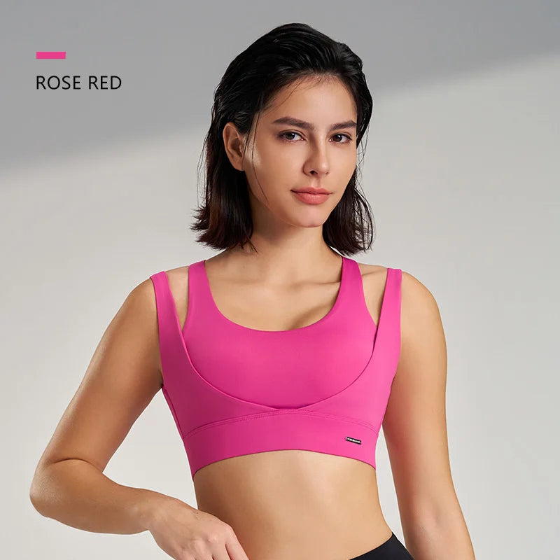 Sports Tops Women's Gym Sexy Underwear Sports Bra Tank Top Gathering Shockproof Women's Sports Underwear High Elasticity