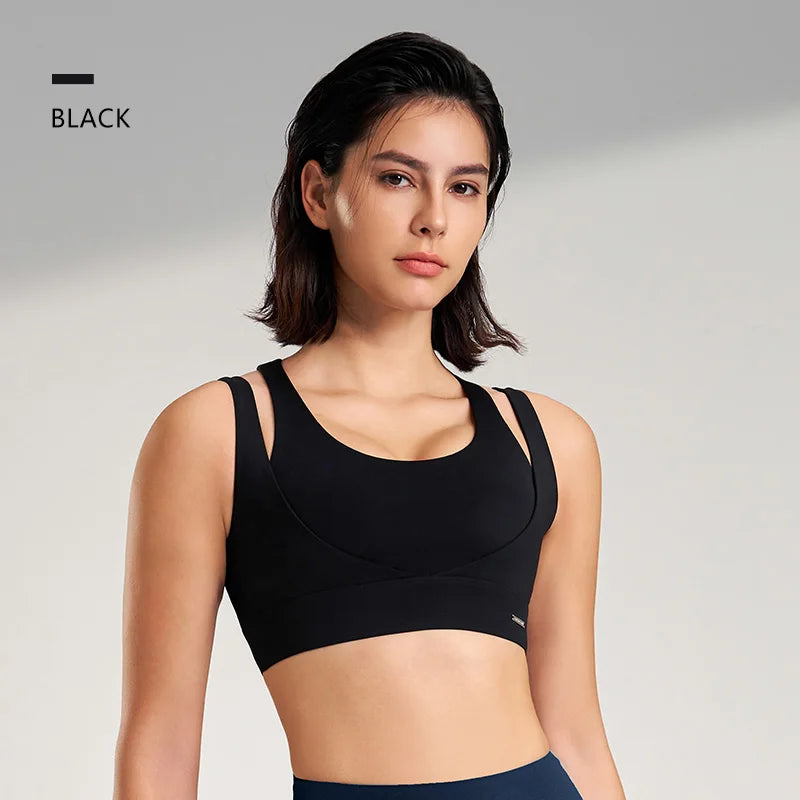 Sports Tops Women's Gym Sexy Underwear Sports Bra Tank Top Gathering Shockproof Women's Sports Underwear High Elasticity