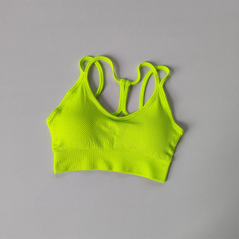 Sports underwear women's running shockproof summer quick drying back fitness bra vest professional training Yoga bra