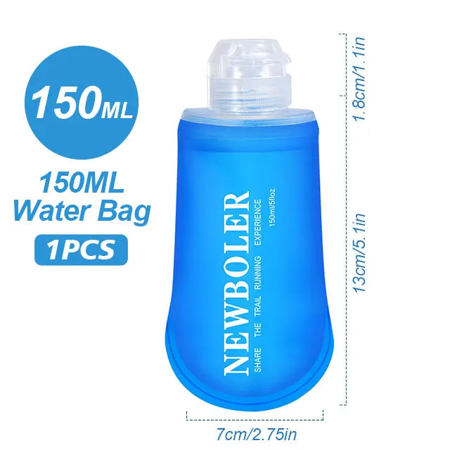 150ml/300ml/400ml Outdoor Collapsible Silicone Bite Size Water Bottle Running Camping Hiking Travel Convenient Water Bottle