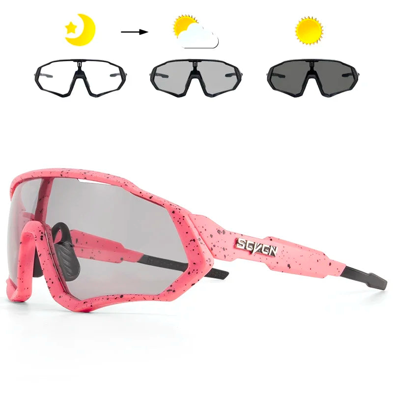 Photochromic Cycling Sunglasses Outdoor Sports Running Drving Glasses Road MTB Bicycle GogglesUV400 Safety Bike Eyewear