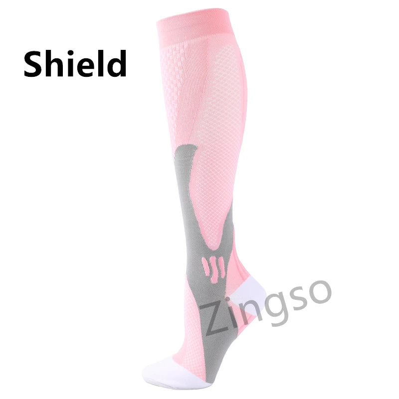 Running Compression Socks Stockings 20-30 mmhg Men Women Sports Socks for Nursing Rugby Marathon Cycling Football Varicose Veins