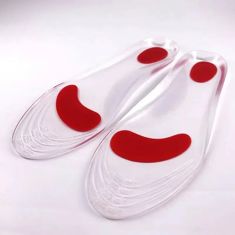 Silicone Gel Medical Insoles for Shoes Men Women Flat Foot Arch Support Orthopedic Insoles for Plantar Fasciitis Relief Shoe Pad