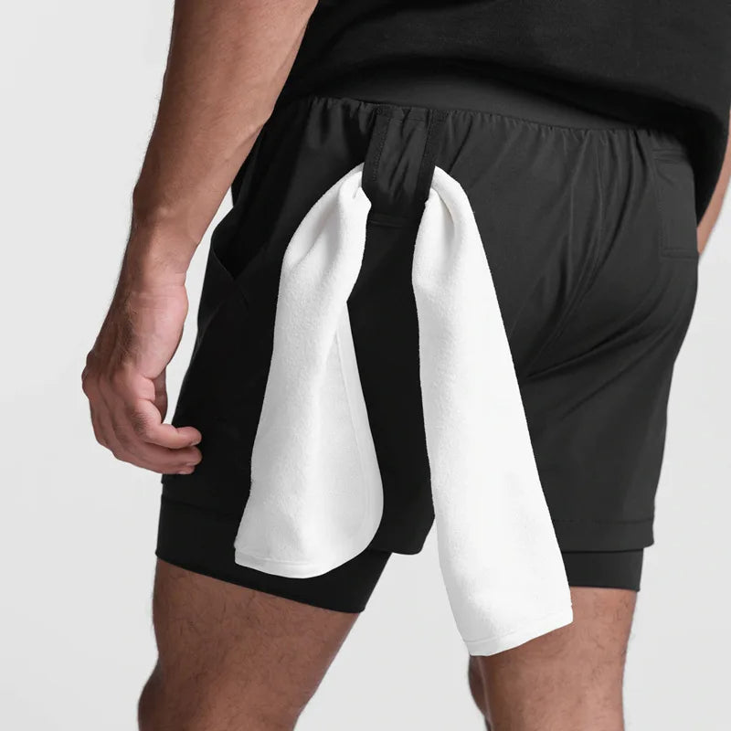 Men's 2-in-1 Quick Dry Sports Shorts