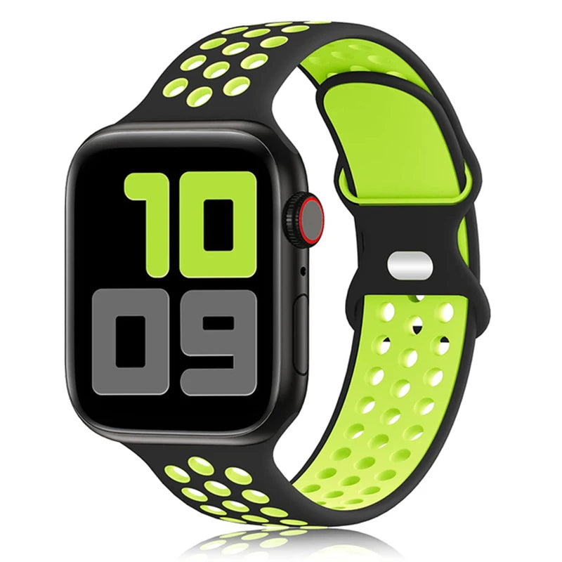 Breathable Silicone Sport Strap for Apple Watch