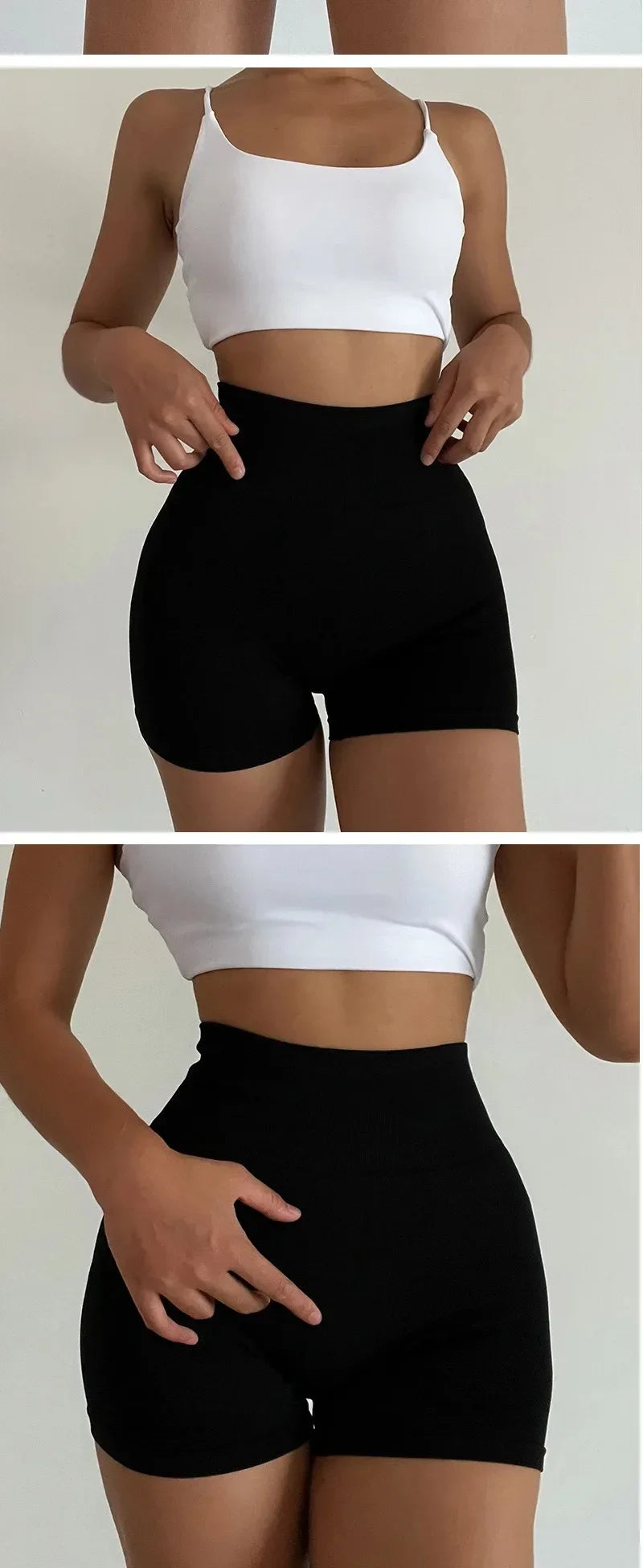 High Waist Yoga Shorts - Lift & Sculpt