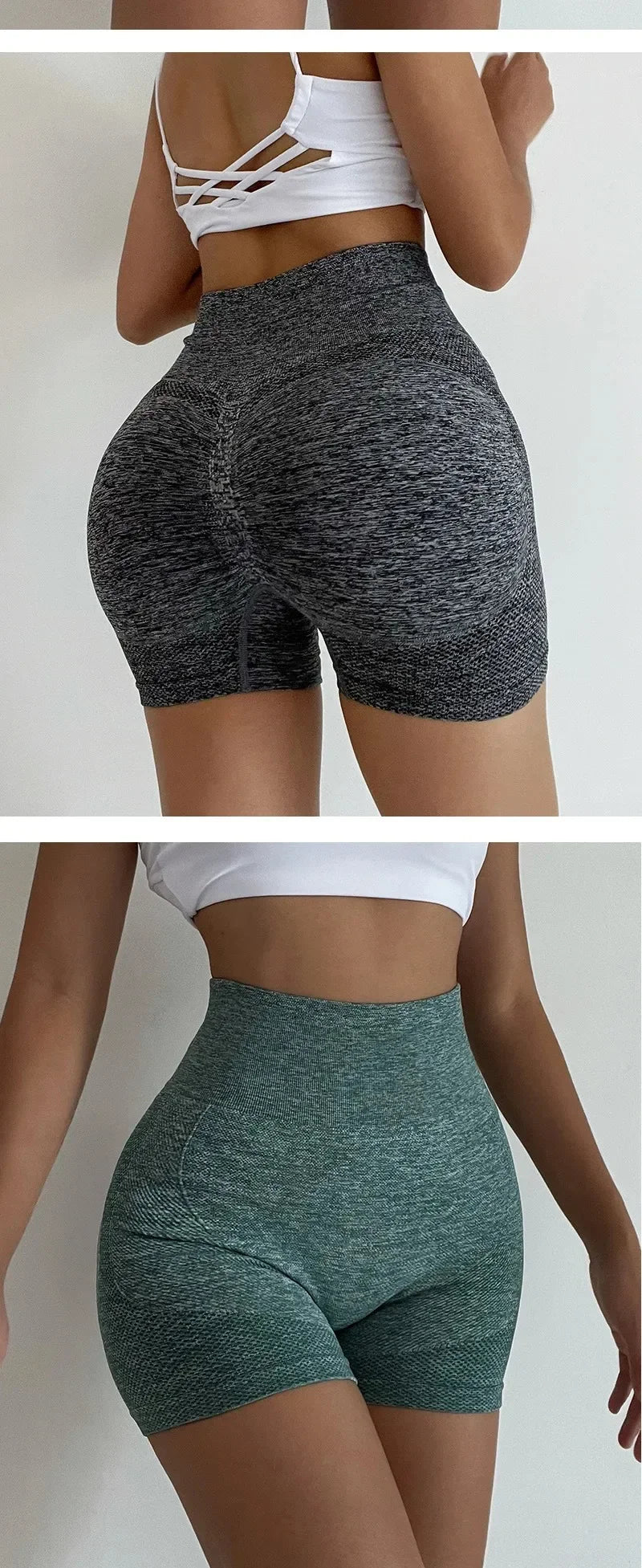 High Waist Yoga Shorts - Lift & Sculpt