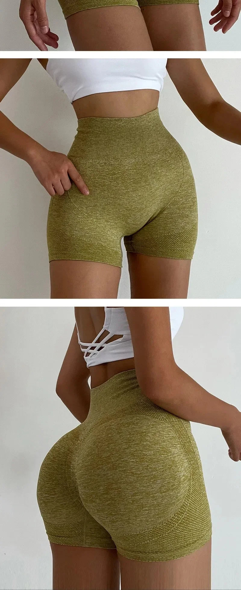 High Waist Yoga Shorts - Lift & Sculpt